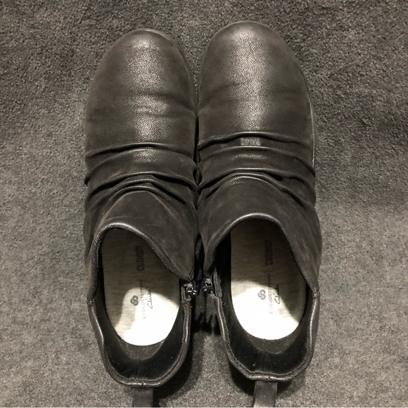 Cloudsteppers by Clarks Sillian Gemma Black Ankle Boots Women’s Booties Size 6.5 - Picture 5 of 10